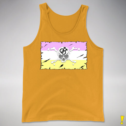 Twink Pride Pirate Flag Premium Tank Top - Gold